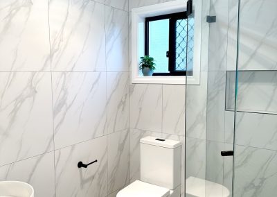 blue ensuite renovation Brisbane